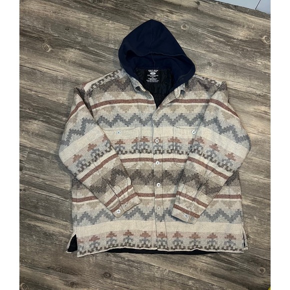 The Unbranded Brand Other - 2xl Mens Grit Iron Workwear heavy construction hooded flannel shirt jacket